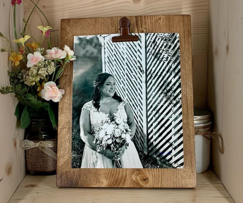 Rustic Photo Clip Frame