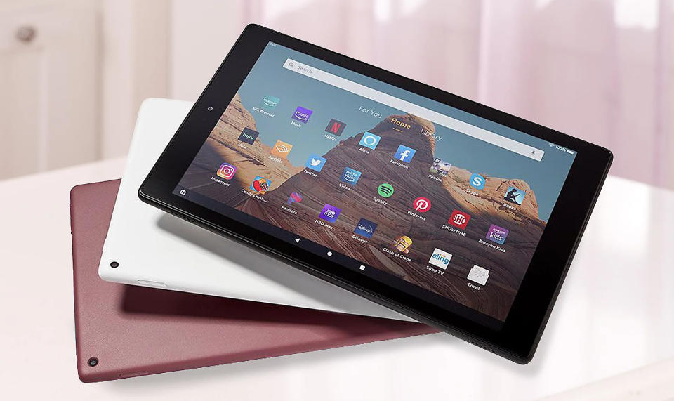 Pick a tablet, any tablet: Choose from white and black. (Photo: HSN)