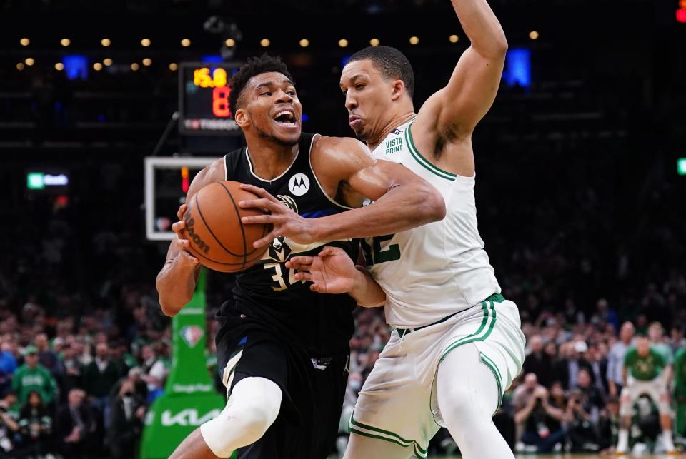 Giannis Antetokounmpo notched his seventh career playoff 40-point game.