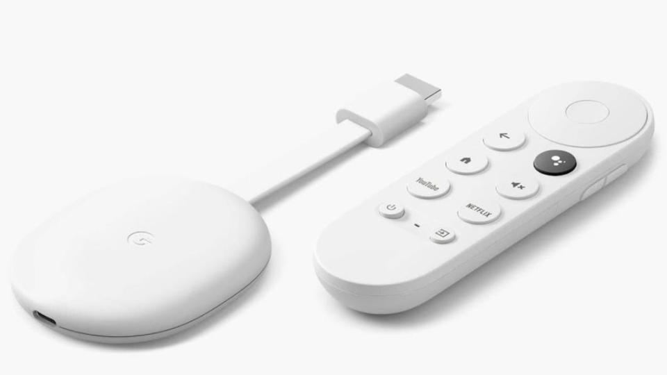 Chromecast with Google TV在台僅提供雪花白一種顏色。（圖／Google提供）