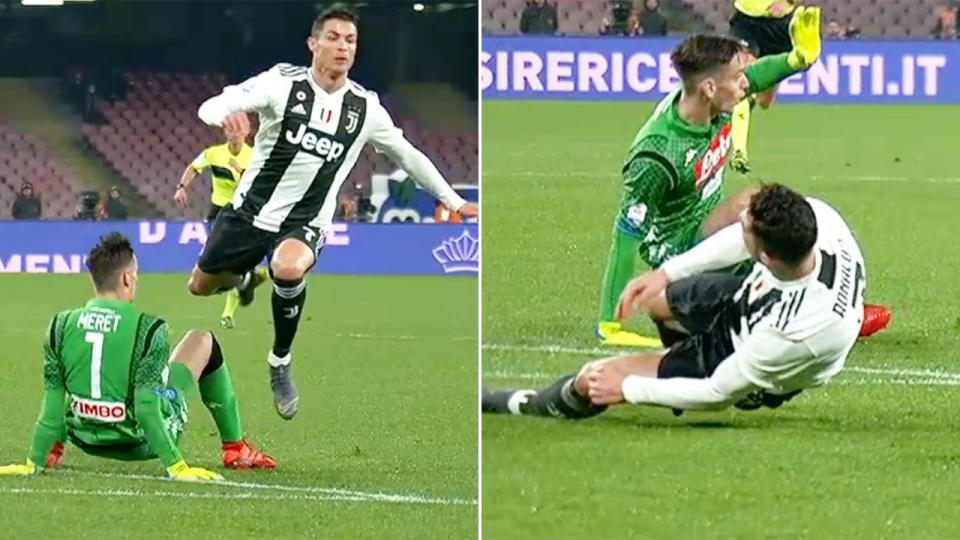 Did Ronaldo dive? Image: Bein Sports