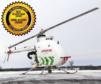 DRONE DELIVERY CANADA WINS BEST DRONE DELIVERY SERVICE AT DRONING AWARDS 2022 (CNV Group/Drone Delivery Canada Corp.)