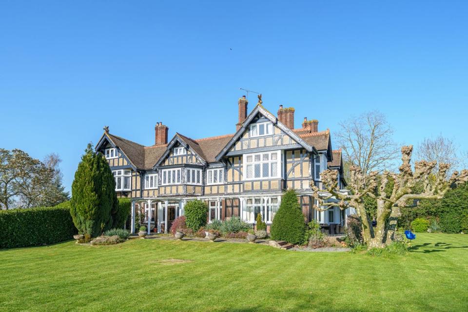 The building's mock-Tudor exterior (Savills)