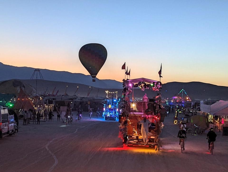 The campgrounds at Burning Man