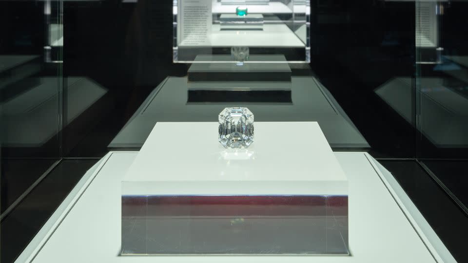 The 125-carat "Jonker I" diamond, one of the most storied gems of its kind in history. - Courtesy the Natural History Museums of Los Angeles County