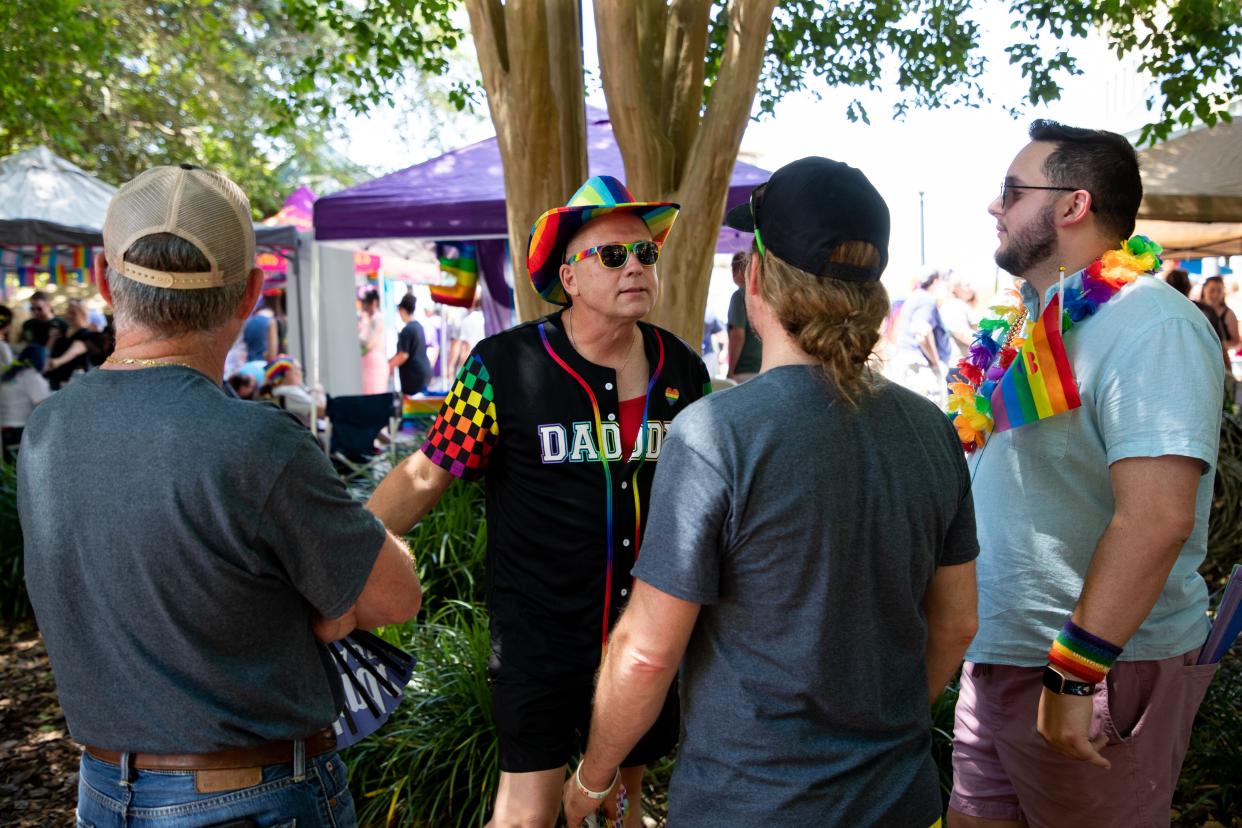 Tallahasseeans celebrate who they are at PRIDEFEST in Kleman Plaza on Saturday, April 15, 2023. 