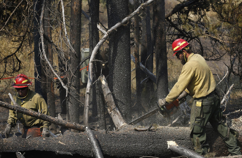 Wildfires burn in Grand Teton National Park