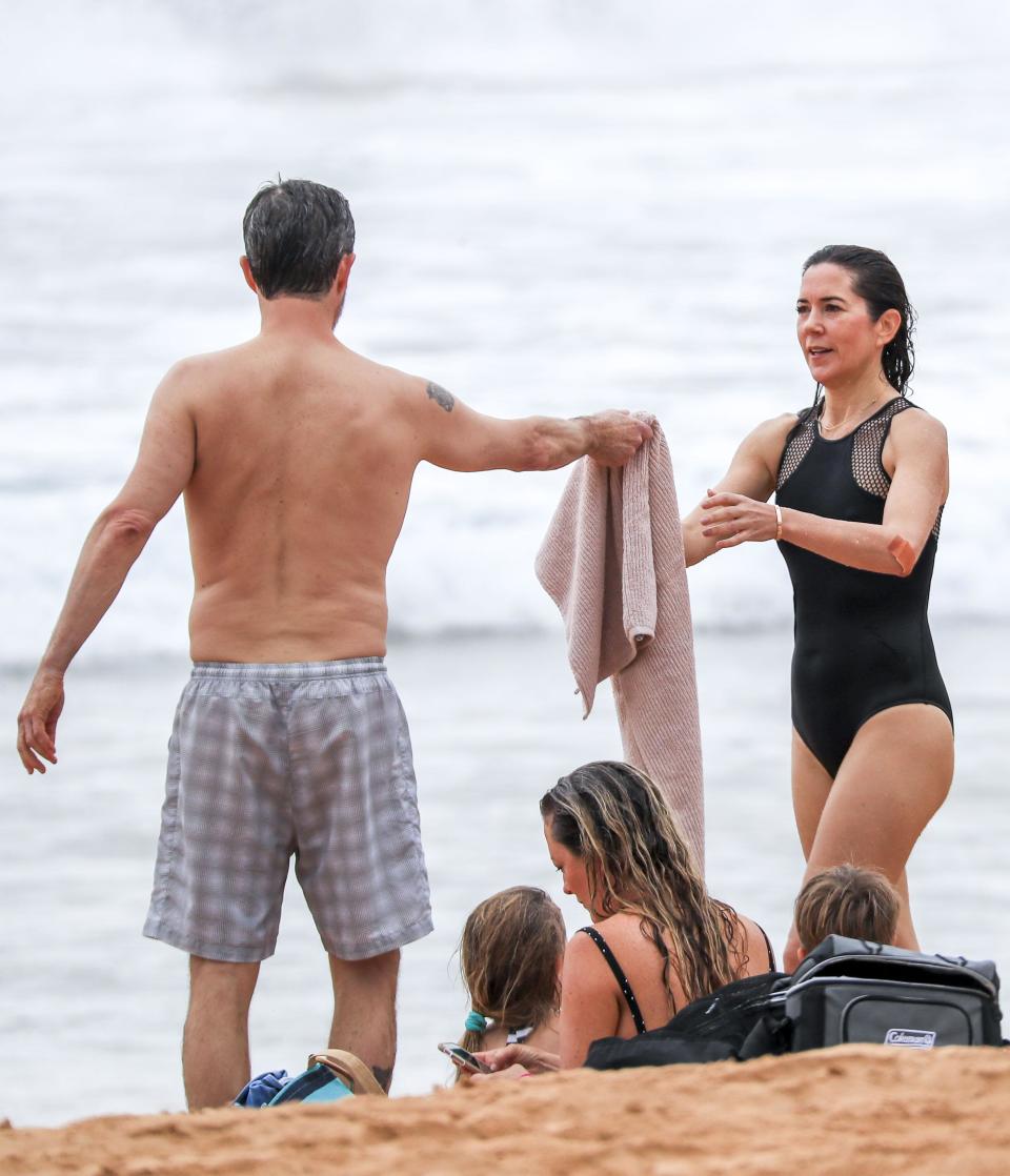 Princess Mary's Aussie family beach day