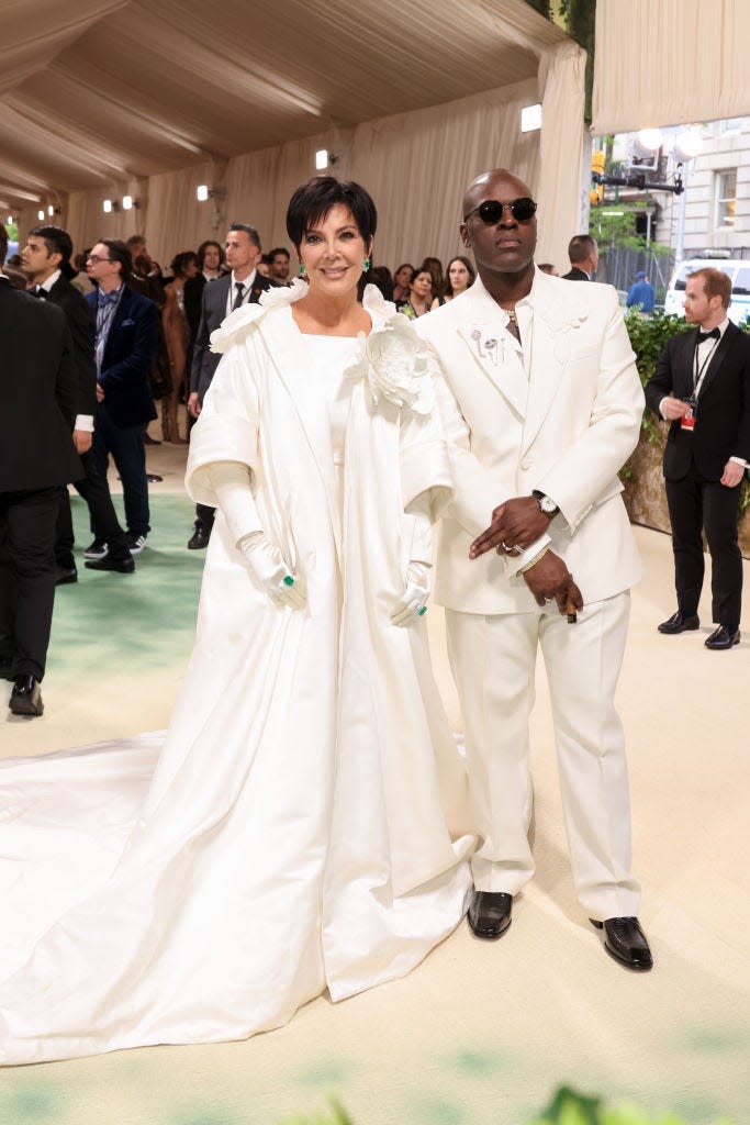 Kris Jenner and Cory Gamble attend the 2024 Met Gala