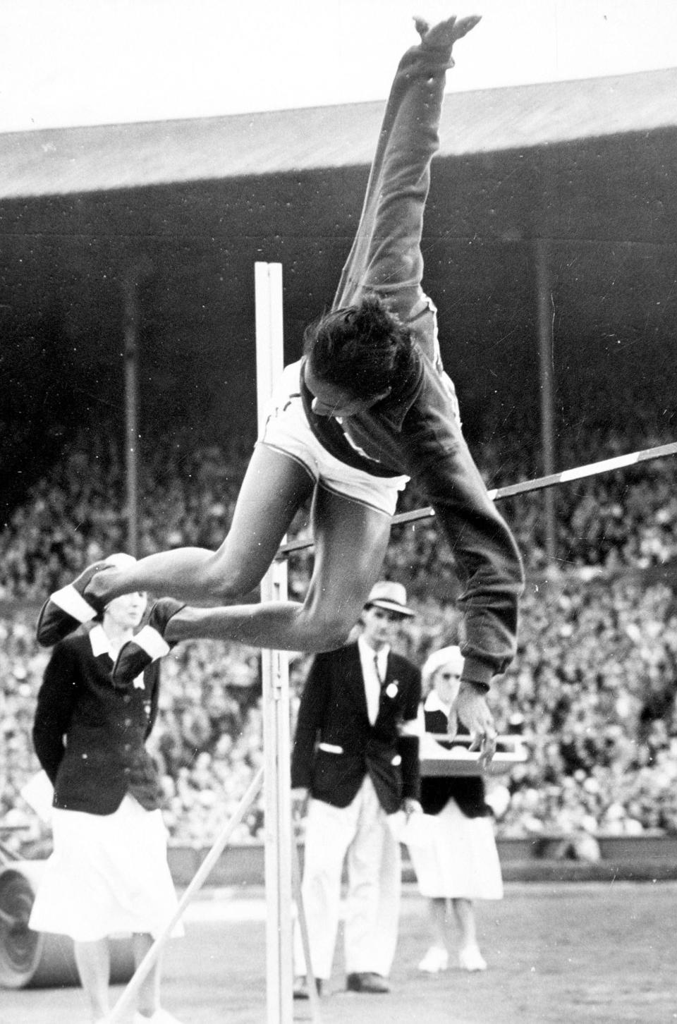 <p>Coachman, a high jumper who grew up in the segregated South, was the first African-American woman to win an <a href="http://www.webcitation.org/5t4SdPT9d" target="_blank">Olympic gold medal</a> in 1948.</p> <p>Coachman's father didn't approve of her initial training -- which involved practicing on a homemade high jump. </p> <p>"He said, 'sit on the porch and act like a lady,'" Coachman told <a href="http://www.today.com/video/today/48547505#48547505" target="_blank">NBC</a> in a 2012 interview. "But I didn't do that."</p>