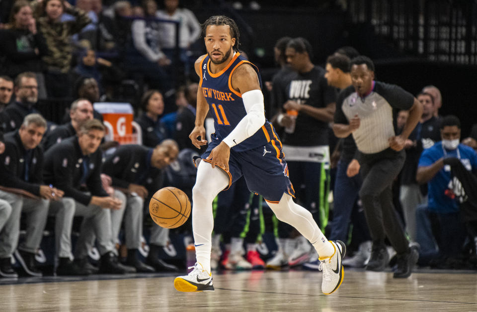 Knicks PG Jalen Brunson isn't playing his best basketball yet, so he's a buy-low target in fantasy basketball.