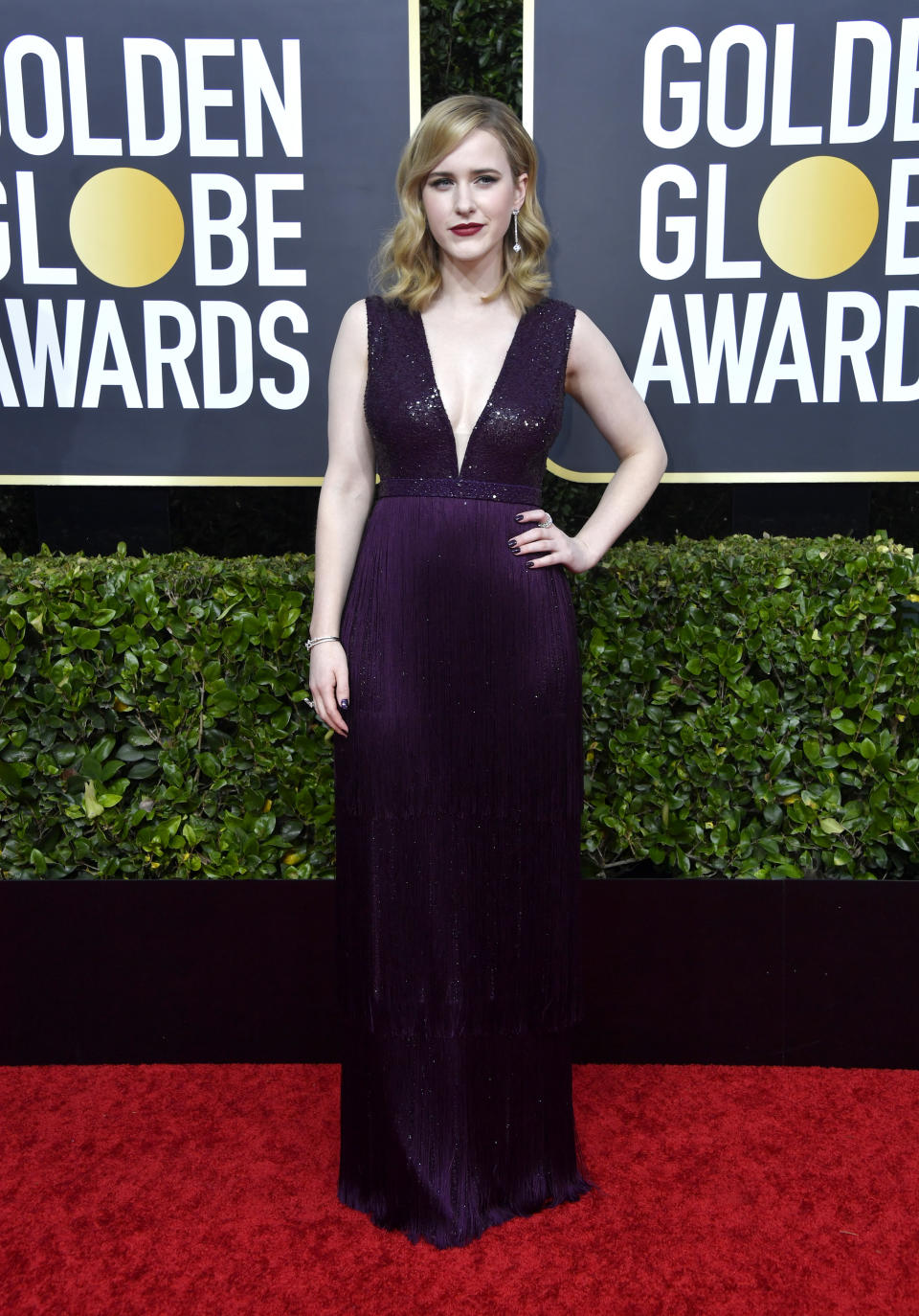 BEVERLY HILLS, CALIFORNIA - JANUARY 05: Rachel Brosnahan attends the 77th Annual Golden Globe Awards at The Beverly Hilton Hotel on January 05, 2020 in Beverly Hills, California. (Photo by Frazer Harrison/Getty Images)