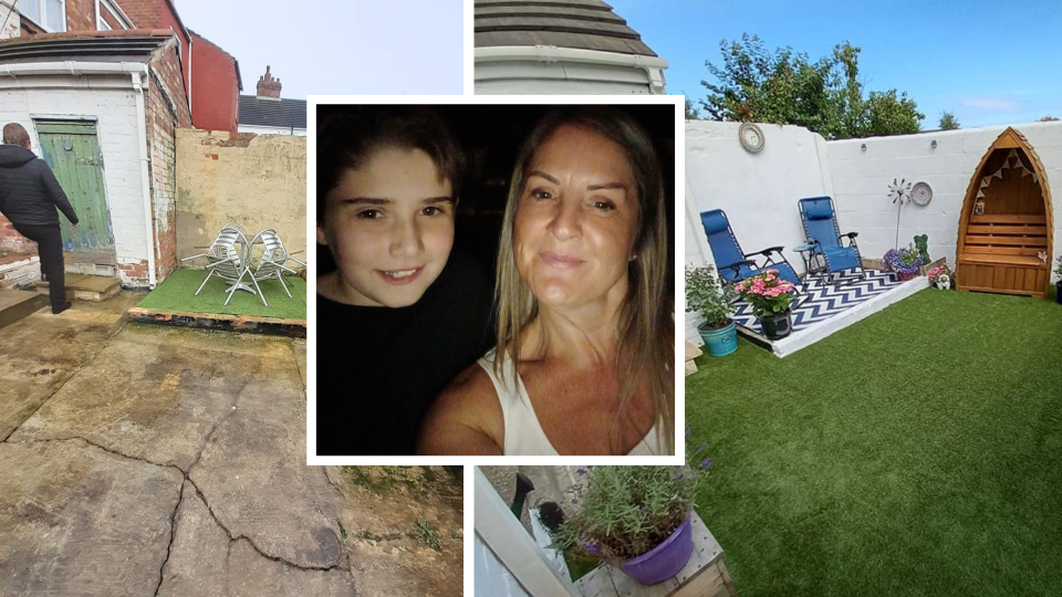 A mum has transformed her garden on a tiny budget. (Latestdeals.co.uk)