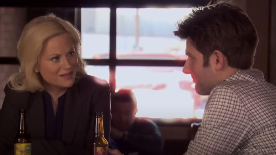 Leslie and Ben in Parks and Recreation.