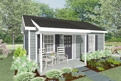 <p><a href="https://www.architecturaldesigns.com/house-plans/400-square-foot-one-bedroom-cottage-560009tcd" rel="nofollow noopener" target="_blank" data-ylk="slk:Shop Now;elm:context_link;itc:0;sec:content-canvas" class="link ">Shop Now</a></p><p>One-Bedroom Cottage</p><p>$675.00</p><p>architecturaldesigns.com</p><span class="copyright">Architectural Designs</span>