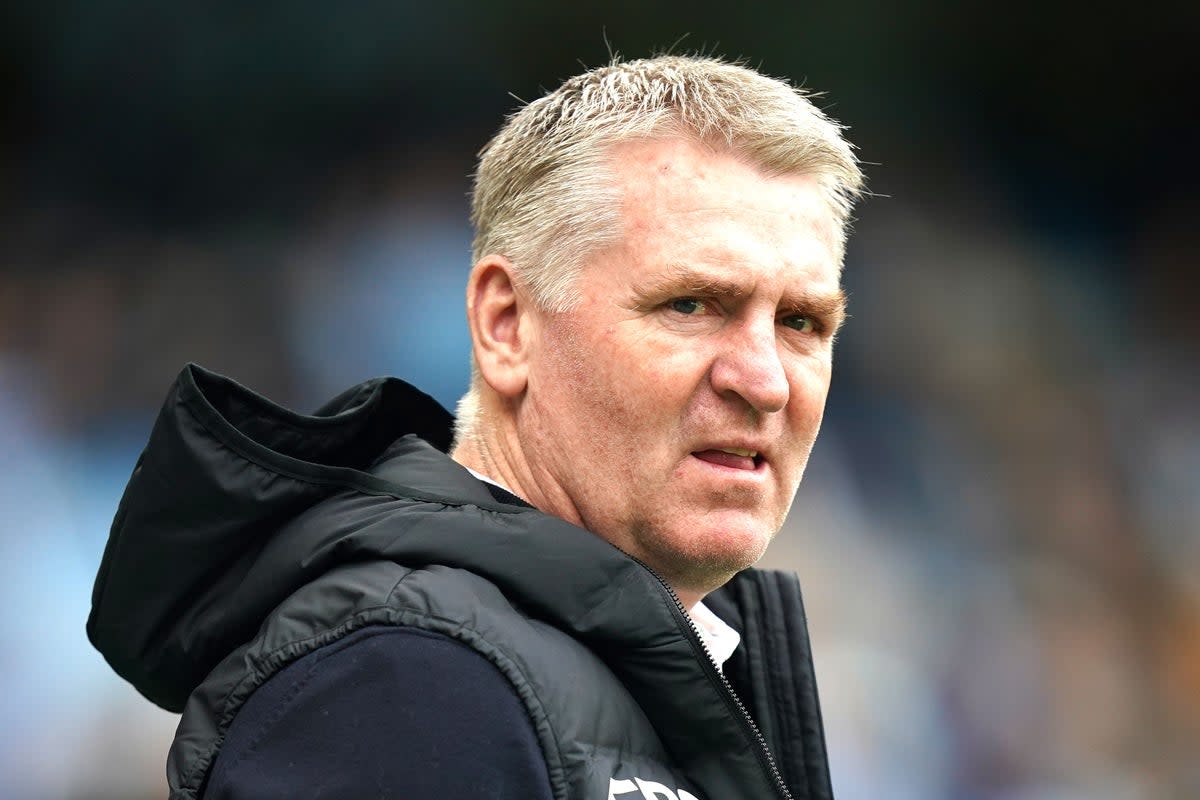 Leicester manager Dean Smith welcomes Wolves on Saturday. (Nick Potts/PA) (PA Wire)