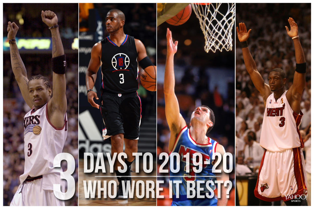 Which NBA player wore No. 3 best?