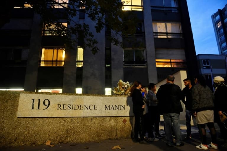 L'immeuble où Lola habitait et au pied duquel son corps a été retrouvé, à Paris le 15 octobre 2022 - JULIEN DE ROSA © 2019 AFP