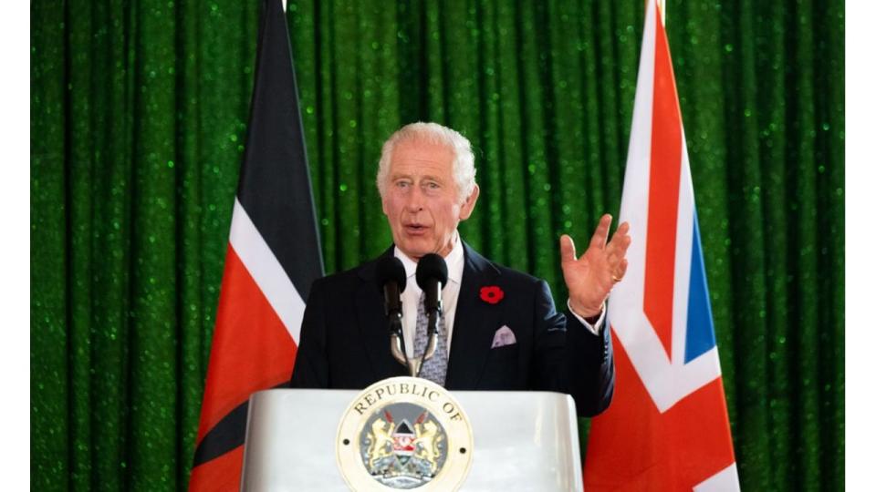 King Charles gives a speech at Kenya state banquet