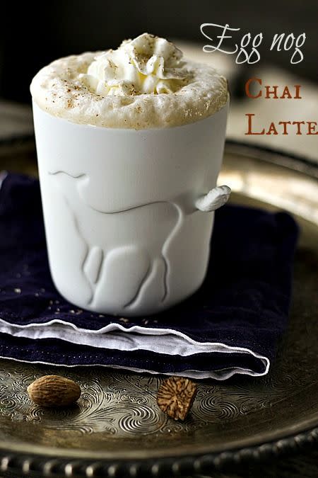 Eggnog Chai Latte