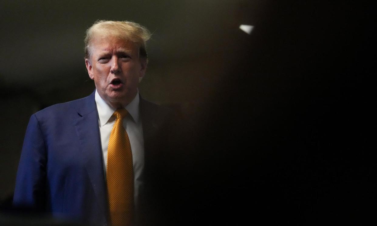 <span>Donald Trump's criminal trial on charges of falsifying business records continues in New York.</span><span>Photograph: David Dee Delgado/Reuters</span>