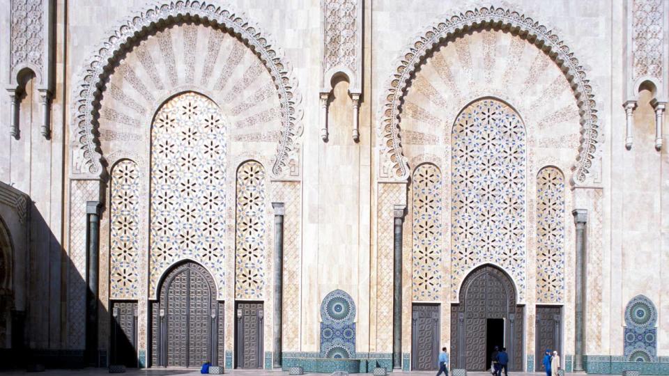 Hassan II Mosque minaret in Casablanca