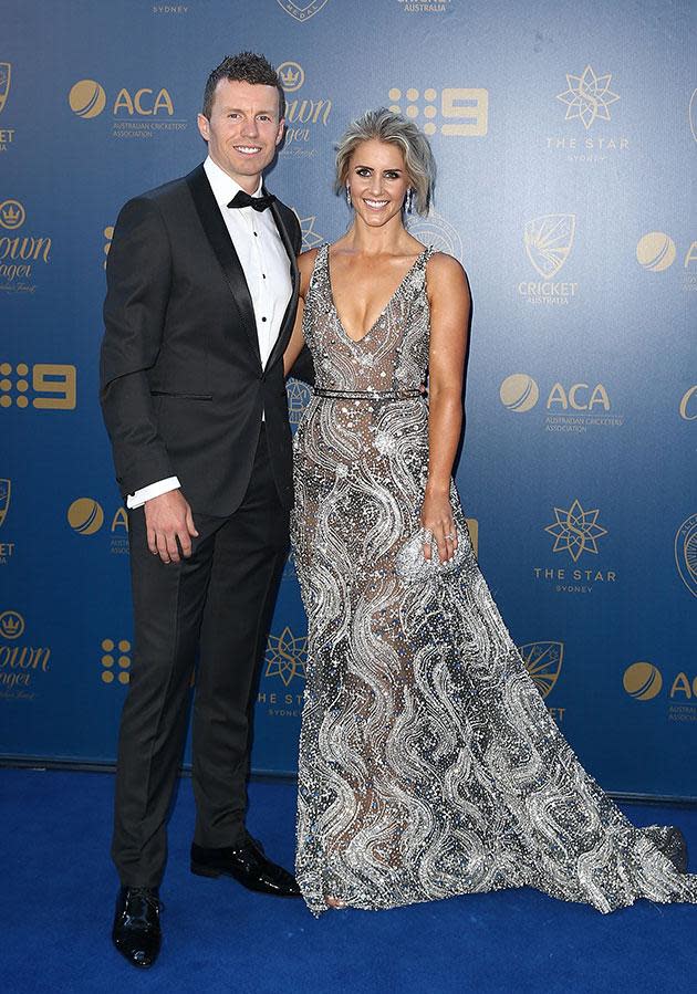 Peter Siddle and Anna Weatherlake