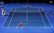 Germany's Angelique Kerber stretches for a shot during her final match against Serena Williams of the U.S. at the Australian Open tennis tournament at Melbourne Park, Australia, January 30, 2016. REUTERS/Jason O'Brien Action Images via Reuters