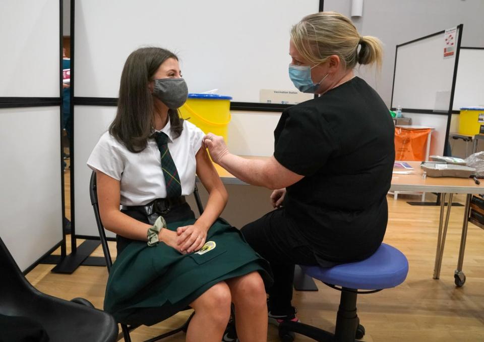 Children aged 12 to 15 can now get the Covid-19 vaccine (Andrew Milligan/PA) (PA Wire)