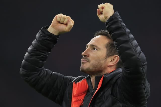 Lampard was a happy man come full-time in Amsterdam