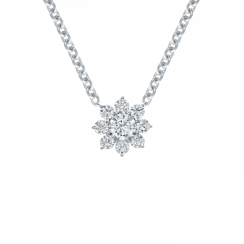 Sunflower 系列鑽石墜鍊（圖 / Harry Winston 官網）