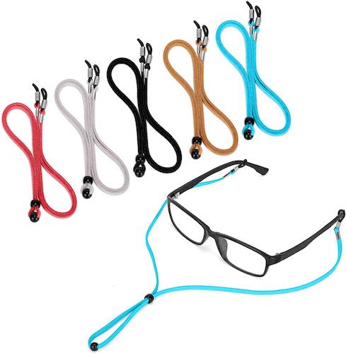 Premium Leather Eyeglass Straps, 5-Pack