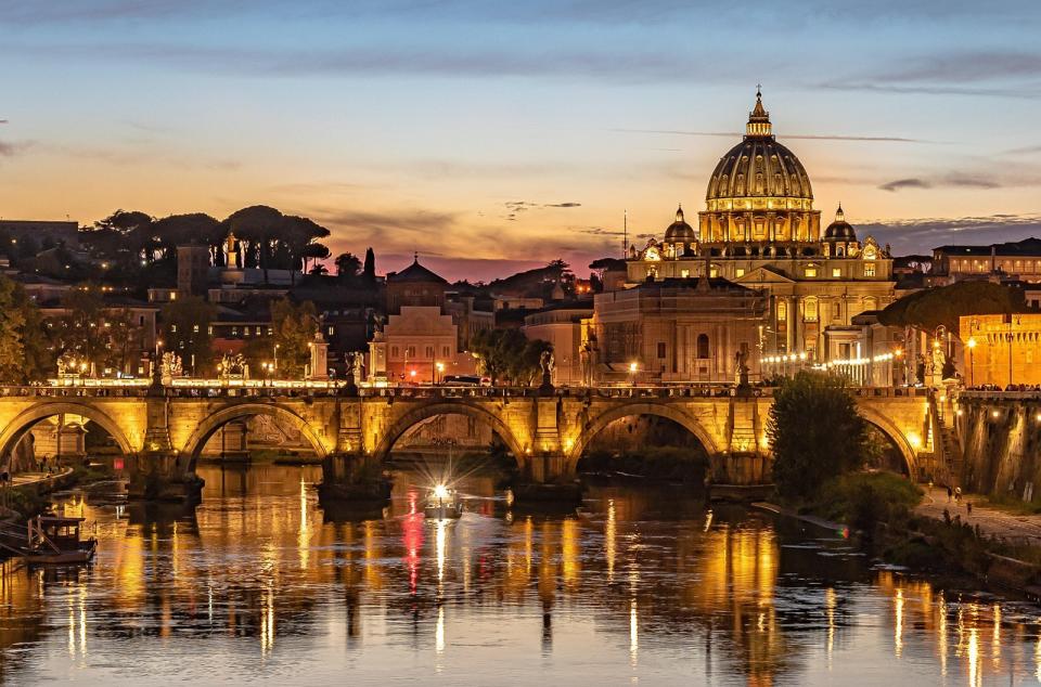 río tiber, basílica de san pedro, vaticano, Roma