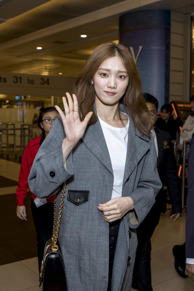 Lee Sung Kyung in Singapore for the opening of Louis Vuitton exhibition