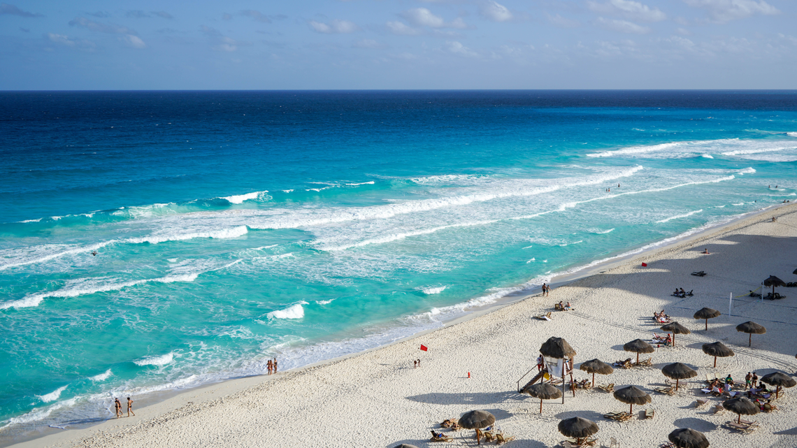 Cancun, Mexico offers white, sandy beaches, great food and drinks, and of course — warm weather all year round.