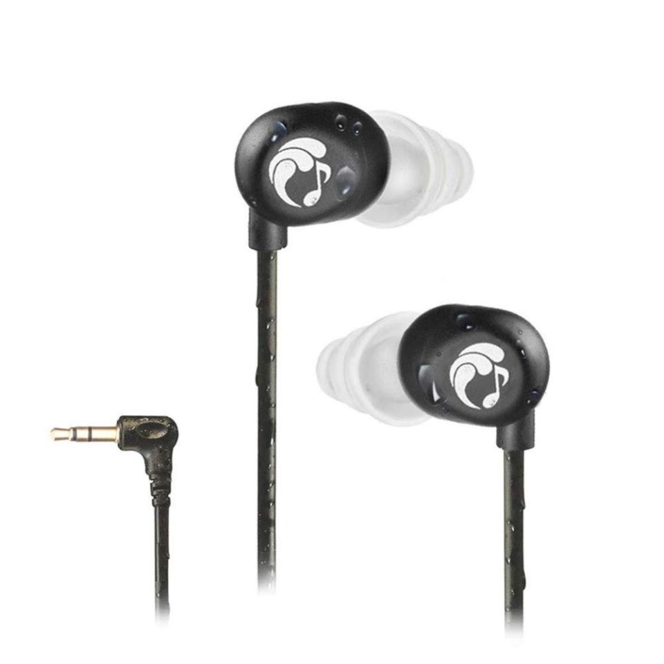 7) Swimbuds Flip Waterproof Earbuds