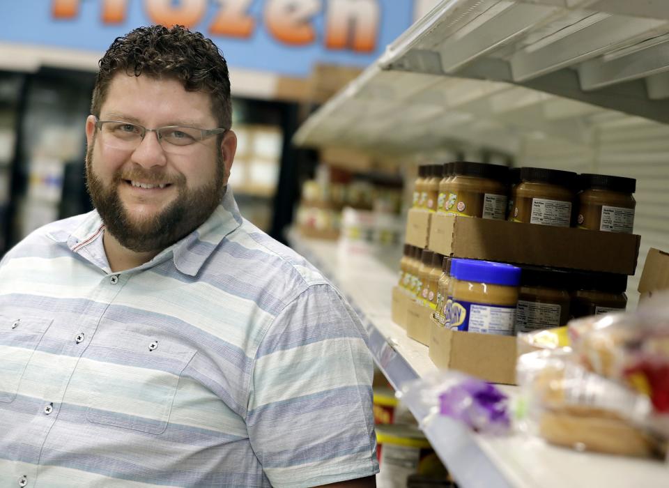 Ryan Rasmussen, executive director of the Oshkosh Area Community Pantry, on Wednesday, Sept. 28, 2022, in Oshkosh, Wis.