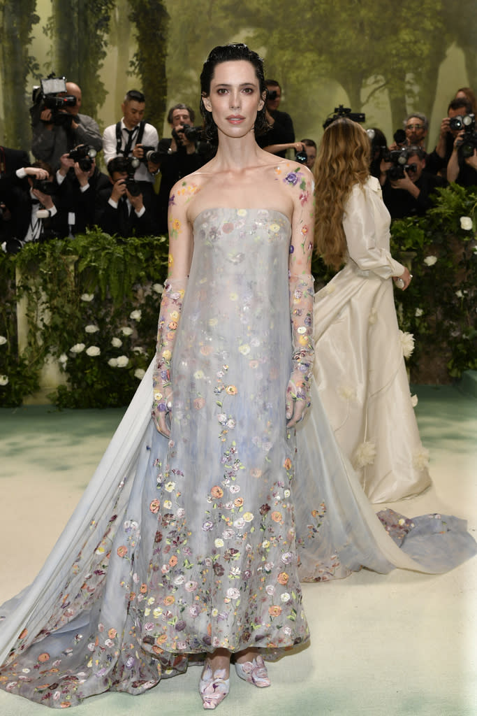 Rebecca Hall attends The Metropolitan Museum of Art's Costume Institute benefit gala.