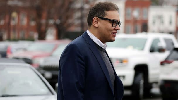 PHOTO: Rep. George Santos leaves the Capitol Hill Club on January 31, 2023 in Washington, DC. (Alex Wong/Getty Images)