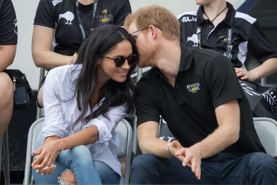 Engagement whispers are louder than ever after Harry and Meghan's public outing at the Invictus Games. Photo: Getty