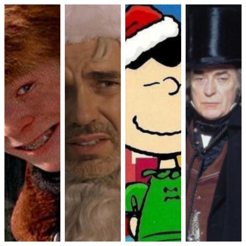 Farkus, Bad Santa, Lucy, Scrooge.