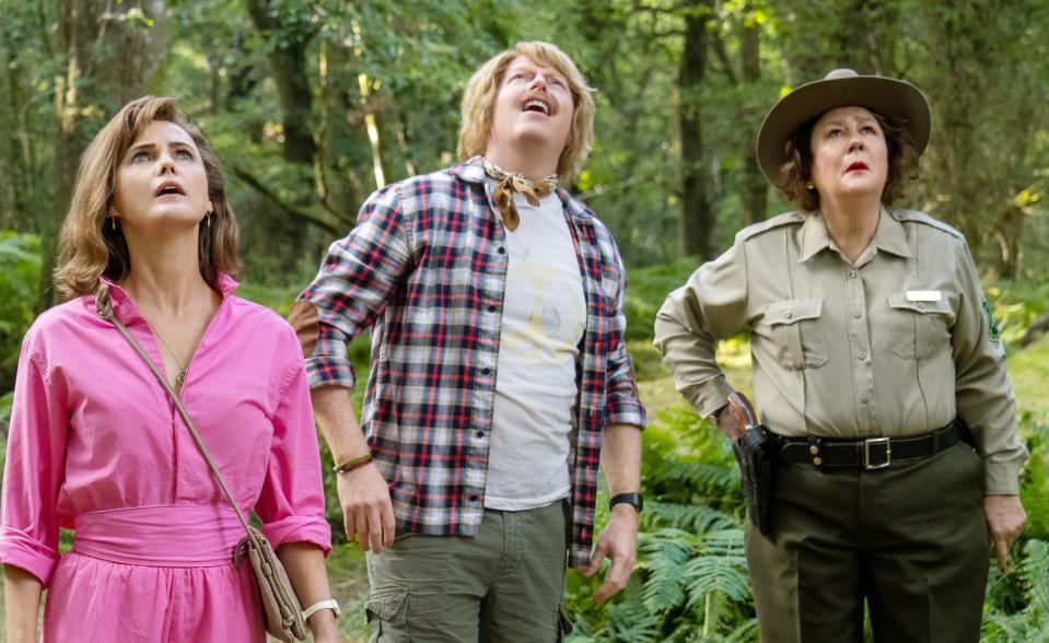 Keri Russell, Jesse Tyler Ferguson, and Margo Martindale, “Cocaine Bear” - Credit: ©Universal/Courtesy Everett Collection