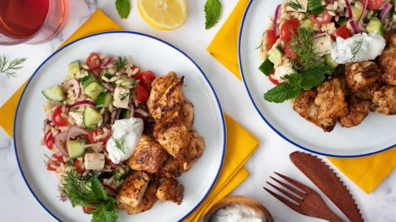 Chicken souvlaki