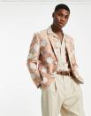 <p><strong>ASOS DESIGN </strong></p><p>us.asos.com</p><p><strong>$88.00</strong></p><p>Tone down a floral printed jacket with neutral slacks, a belt, and a matching top. The result? A super slick look that's great for warmer weather. </p>