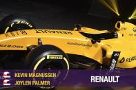 F1 is a sport where funky first names run free: Fernando, Lewis, Jenson, Nico, Valteri... Juan Pablo even a Pierluigi. So in that respect Jolyon Palmer seems to have the goods. He's also the son of former driver Dr Jonathon Palmer - a double-bonus. Just ask Nico Rosberg, son of Keke or Carlos Sainz son of...well, Carlos Sainz. Jolyon's teammate Kevin Magnusson is also following dad. But all of that is just about where it ends. This is a team that will showcase these young drivers talents adequately but will achieve little more. Expect nothing good this season and you won't be disappointed. Plucky team though.