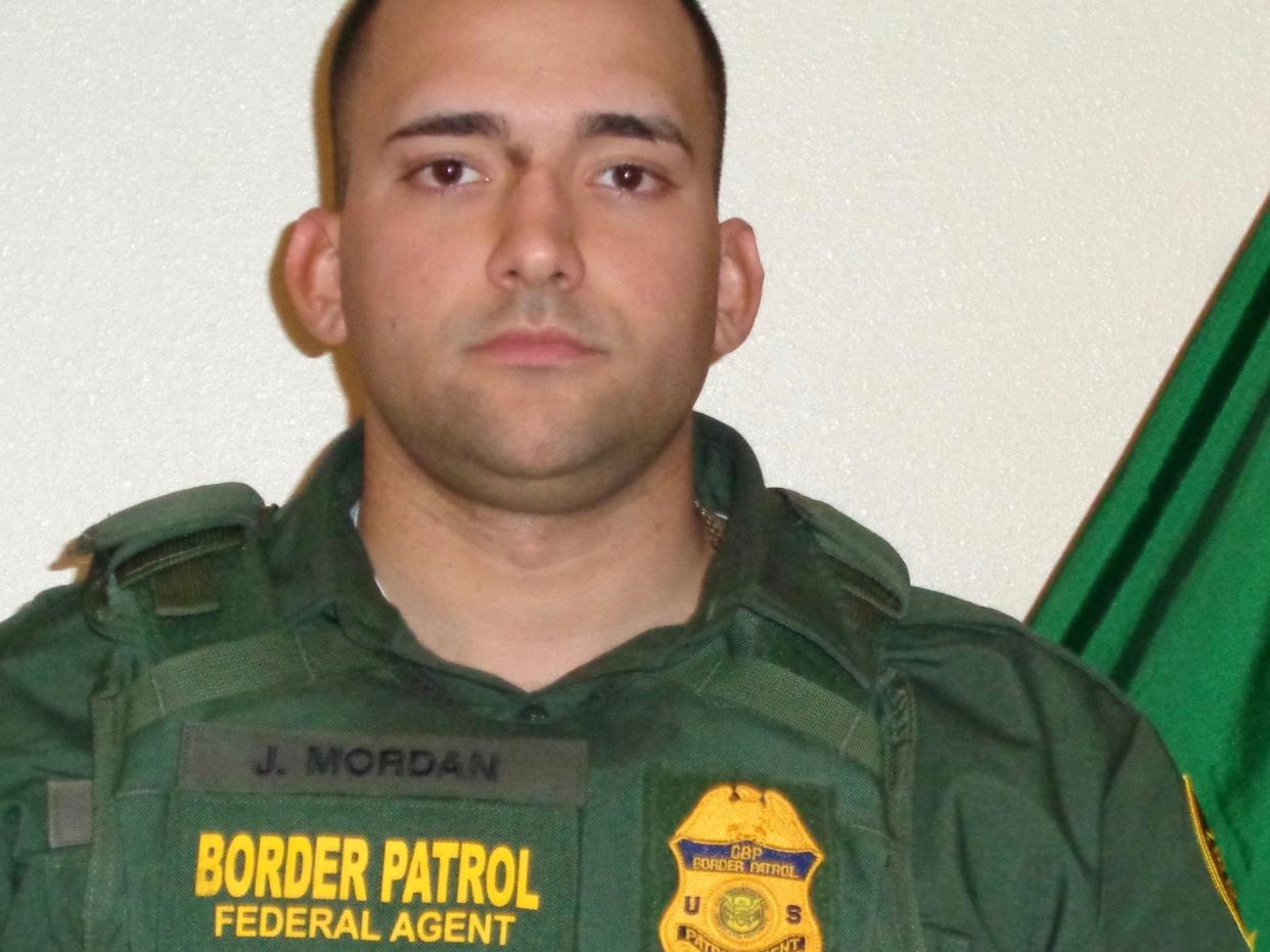 Johan Mordan in his uniform: (Customs and Border Protection)