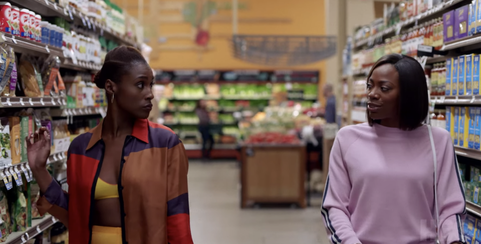 Issa and Molly grocery shopping together