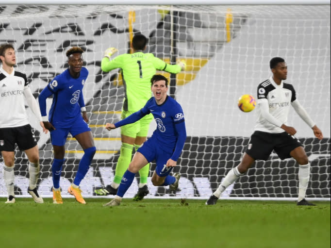 Mason Mount of Chelsea celebrates (Getty)