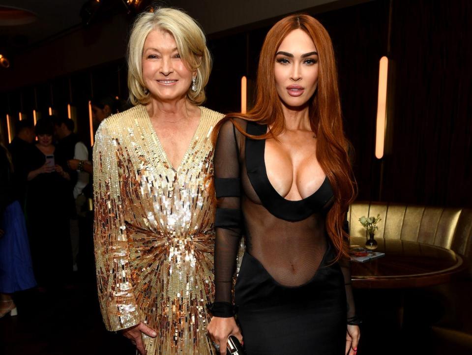 Martha Stewart and Megan Fox attend the Sports Illustrated swimsuit issue launch party.