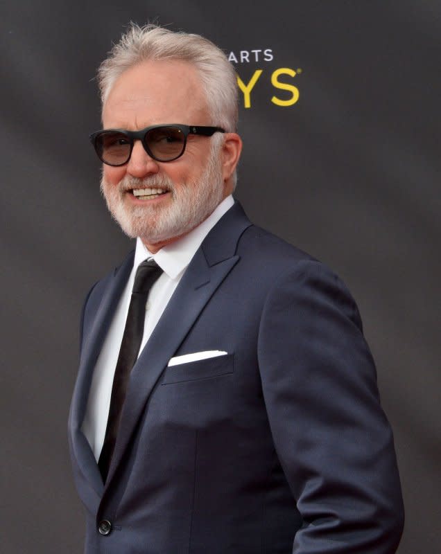 Bradley Whitford attends the Creative Arts Emmy Awards at the Microsoft Theater in Los Angeles on September 15, 2019. The actor turns 63 on October 10. File Photo by Jim Ruymen/UPI